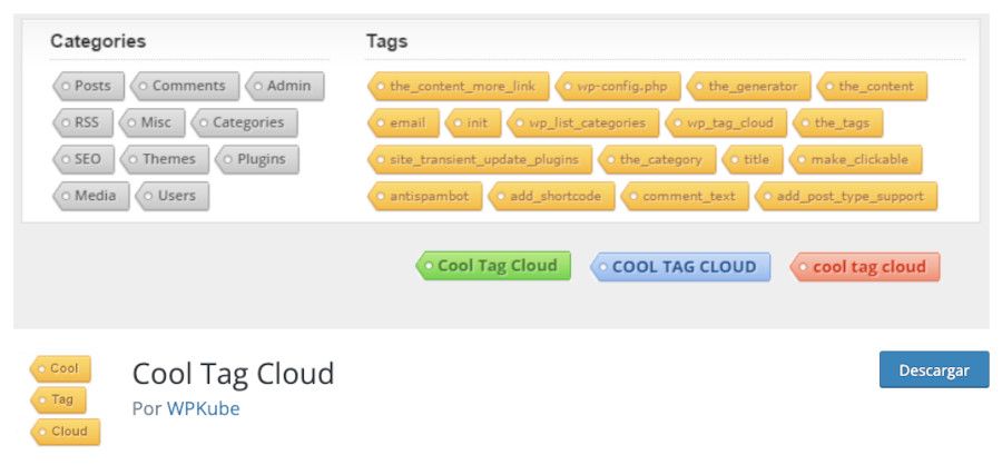 Plugin Cool Tag Cloud