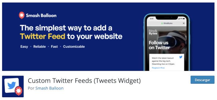 Plugin Custom Twitter Feeds (Tweets Widget)