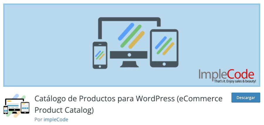 Plugin eCommerce Product Catalog