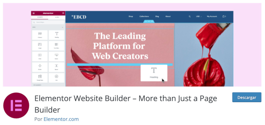 Plugin Elementor Website Builder