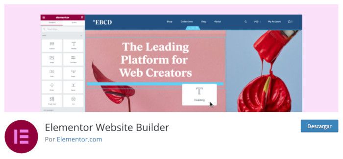 Plugin Elementor Website Builder