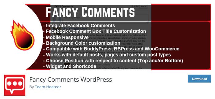 Plugin Fancy Comments WordPress
