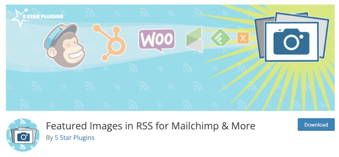 Plugin Featured Images in RSS for Mailchimp & More