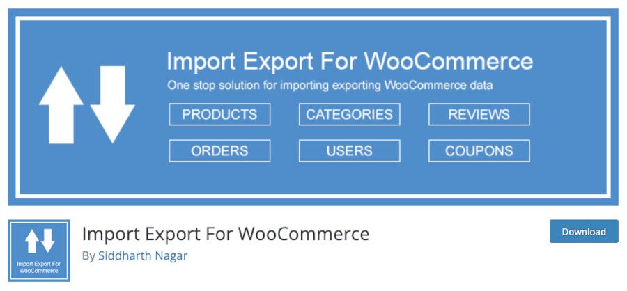 Plugin Import Export For WooCommerce