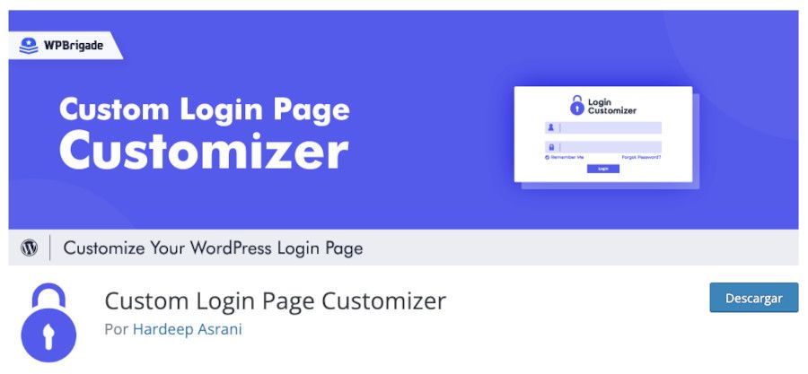 Plugin Custom Login Page Customizer