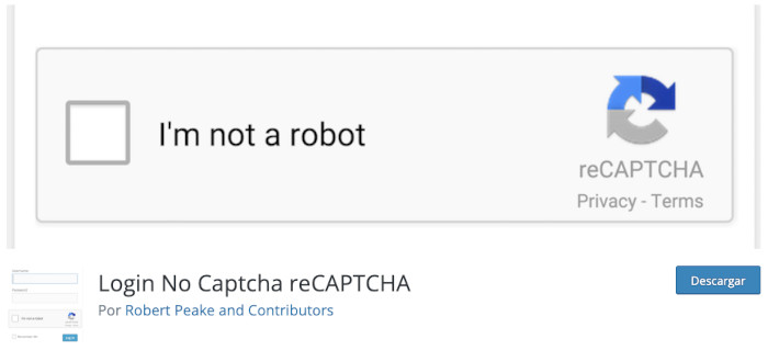 Plugin Login No Captcha reCAPTCHA