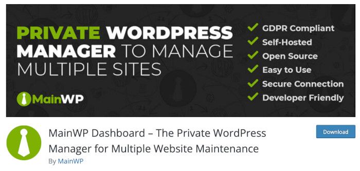 MainWP Dashboard – The Private WordPress Manager for Multiple Website Maintenance