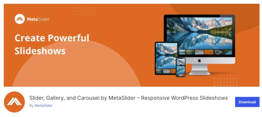 Plugin Slider, Gallery, and Carousel by MetaSlider – Responsive WordPress