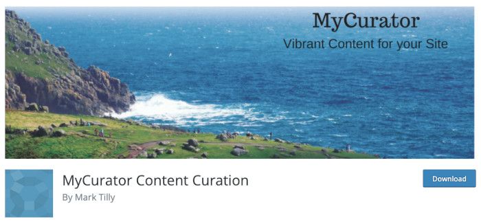 Plugin MyCurator Content Curation