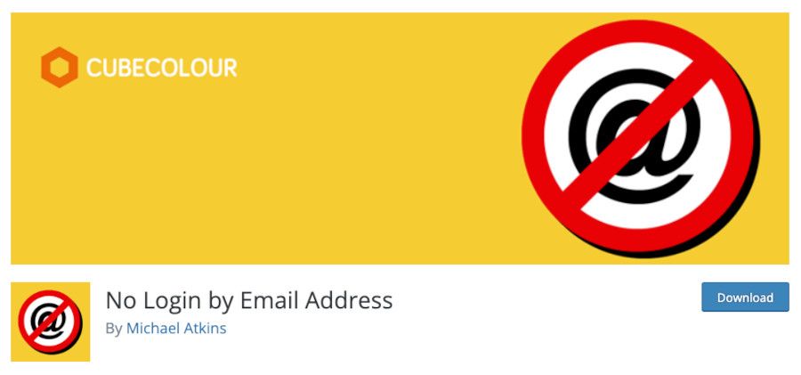 Plugin No Login by Email Address