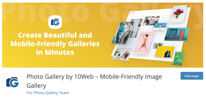 Plugin Photo Gallery by 10Web – Mobile-Friendly Image Gallery