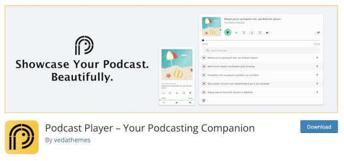 Plugin Podcast Player