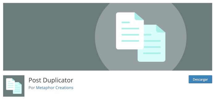 Plugin Post Duplicator