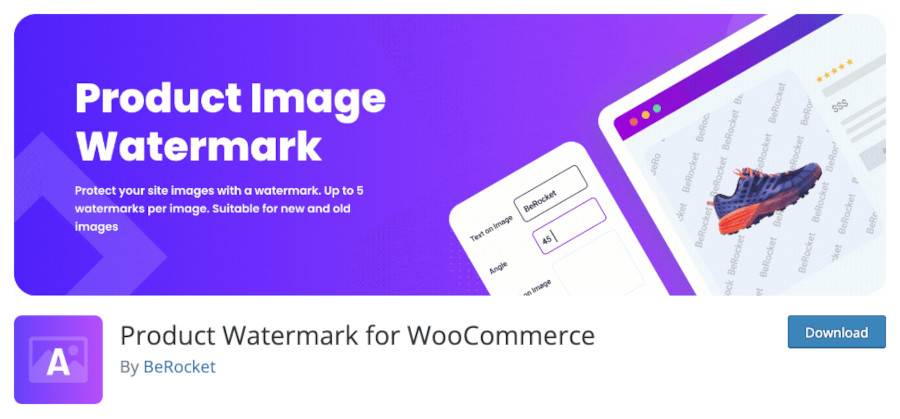 Plugin Product Watermark for WooCommerce