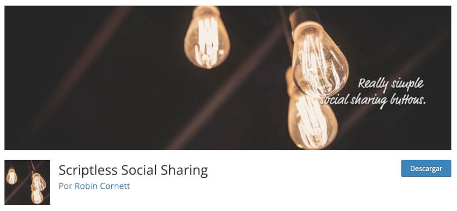 Plugin Scriptless Social Sharing