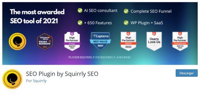 Plugin SEO Plugin by Squirrly SEO