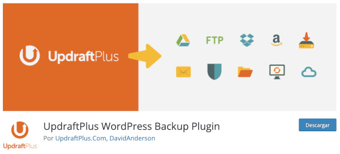 Plugin UpdraftPlus WordPress Backup