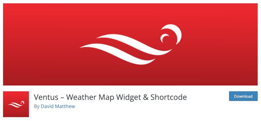 Plugin Ventus – Weather Map Widget & Shortcode