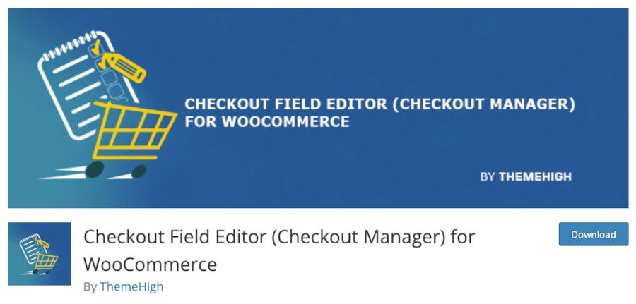 Plugin Checkout Field Editor