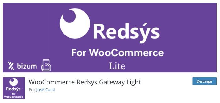 Plugin WooCommerce Redsys Gateway Light