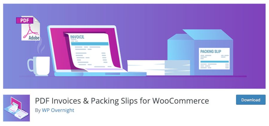 Plugin PDF Invoices & Packing Slips for WooCommerce