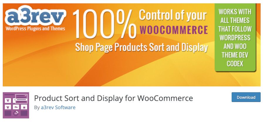 Plugin Product Sort and Display for WooCommerce