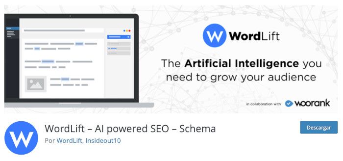 Plugin WordLift – AI powered SEO – Schema