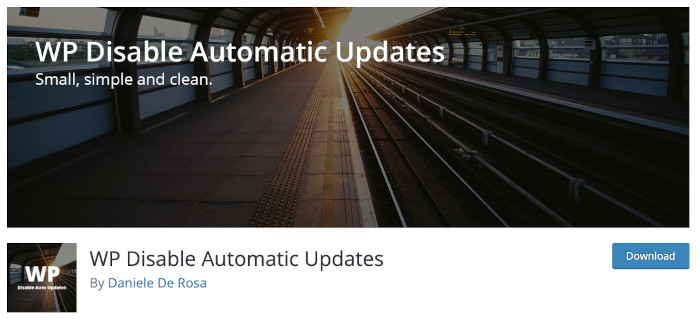 Plugin WP Disable Automatic Updates
