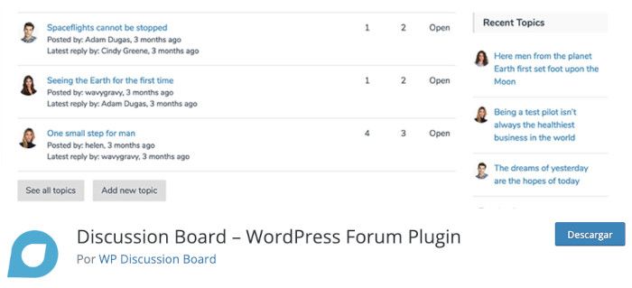 Plugin Discussion Board