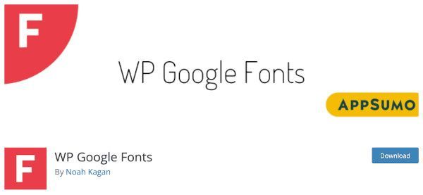 Plugin WP Google Fonts