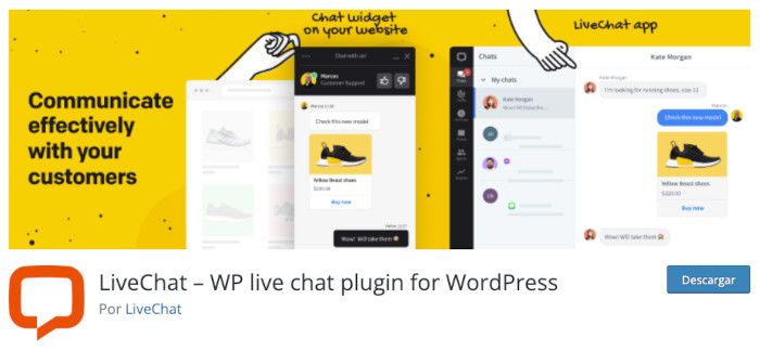 Plugin LiveChat – WP live chat plugin for WordPress