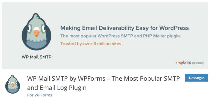 Plugin WP Mail SMTP by WPForms