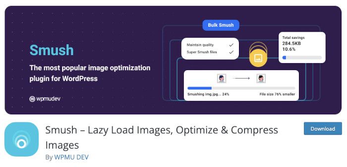 Smush – Lazy Load Images, Optimize & Compress Images