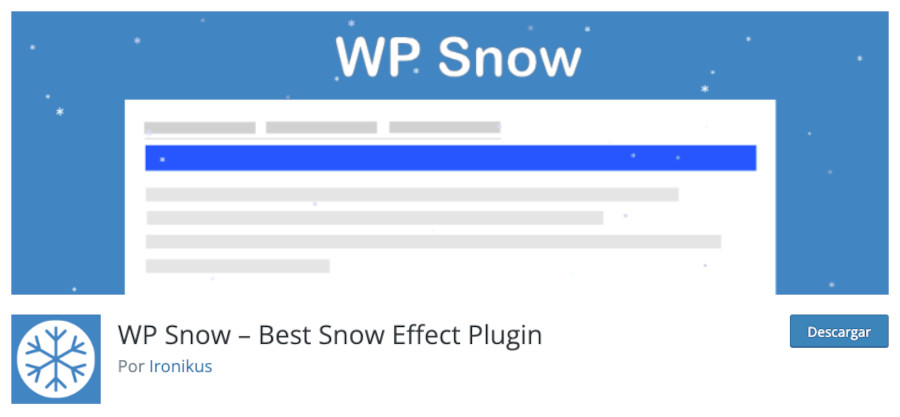 Plugin WP Snow