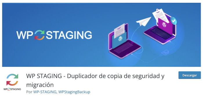 Plugin WP STAGING – Backup Duplicator & Migration