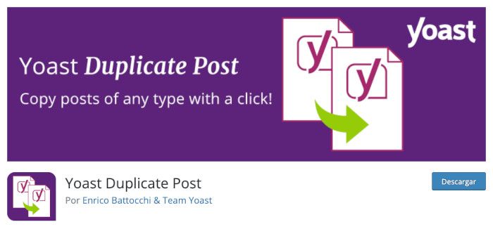 Plugin Yoast Duplicate Post