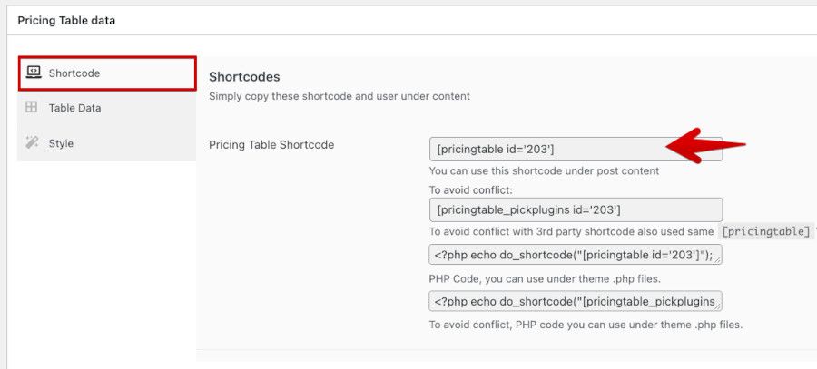 Shortcode PickPlugins