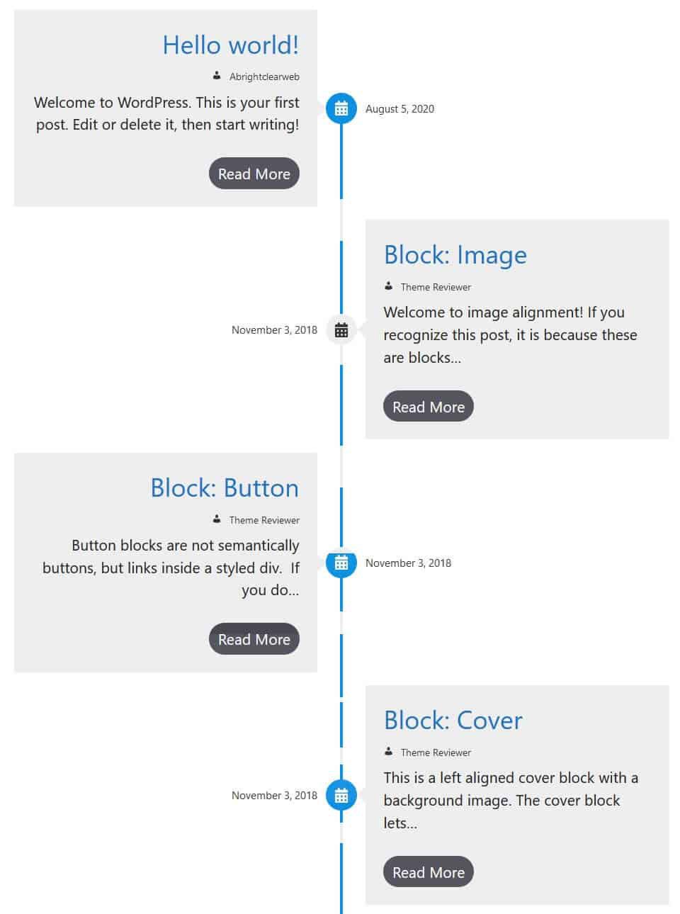 Bloque Post Timeline de Spectra