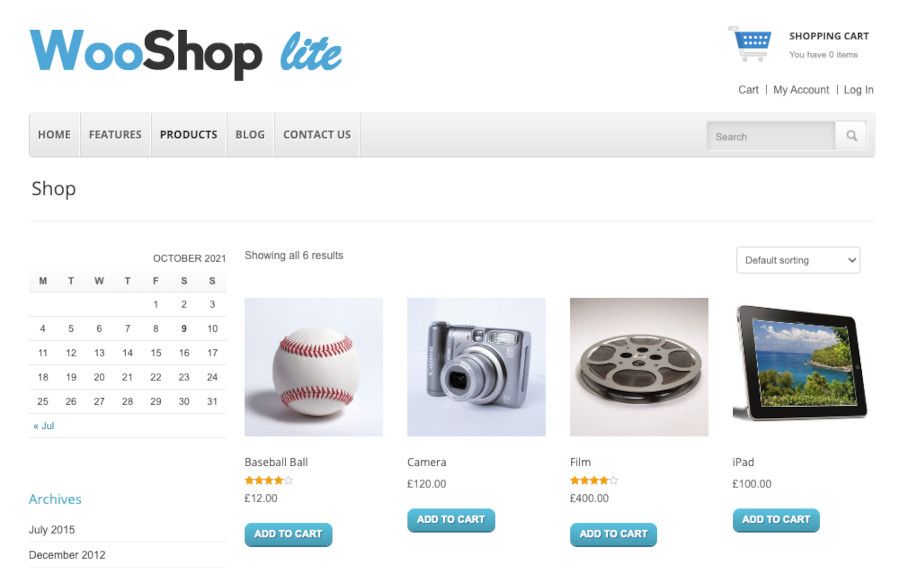 Tema WooShop Lite