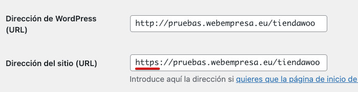 URLs con protocolo https