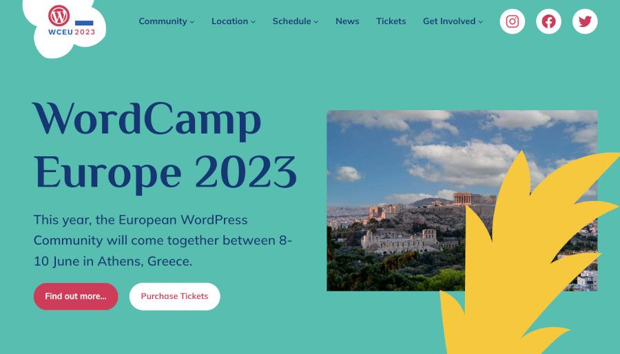 Página web WordCamps Europe