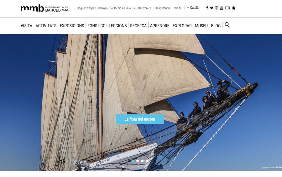Página web Museu Marítim de Barcelona