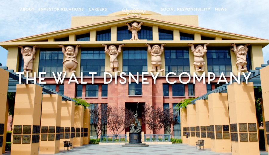 Página web The Walt Disney Company