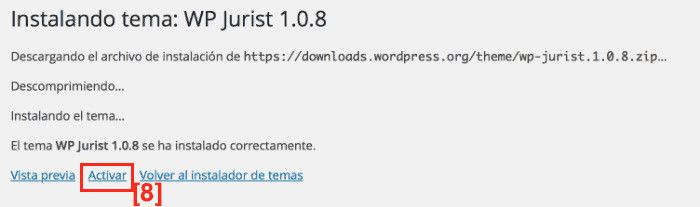 Cómo activar un tema en un blog WordPress