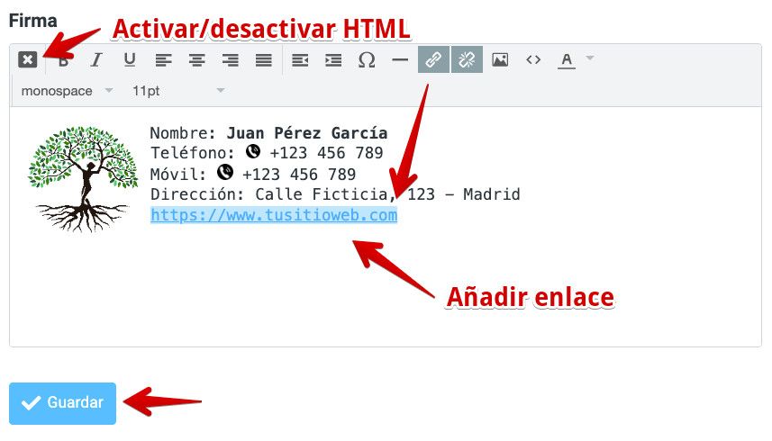 webmail-interface-roundcube-activar-opciones-firma-html