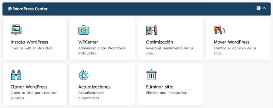 WePanel - WordPress Center