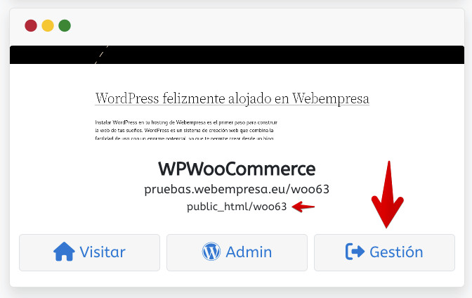 WePanel - WP Center - Mover WordPress - Gestión