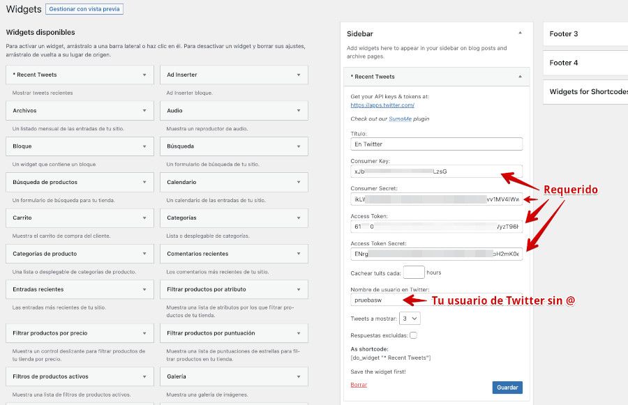 widget-recent-tweets Añadir un widget de Tweets recientes de Twitter