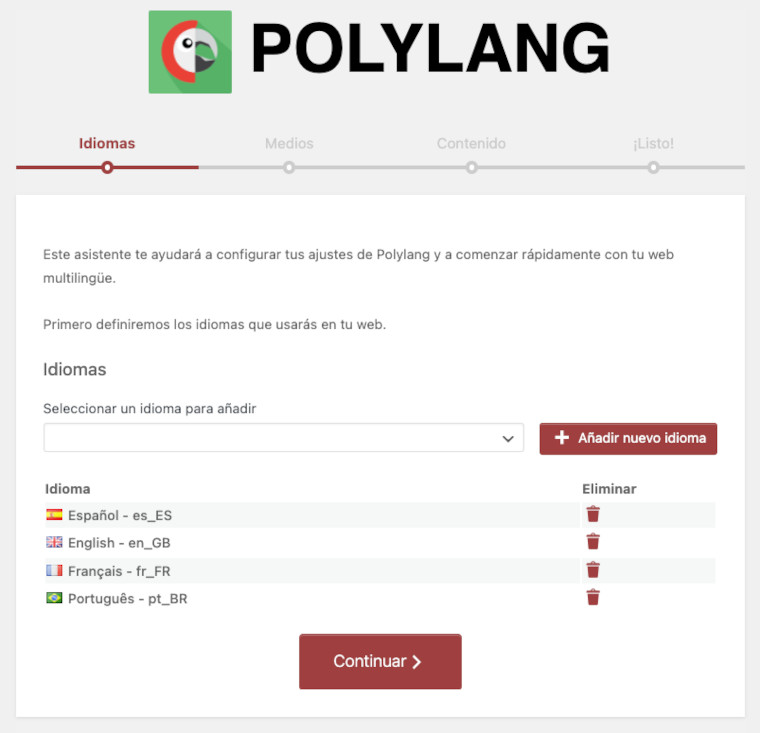 Gestión de las traducciones de la web con Polylang en WordPress
