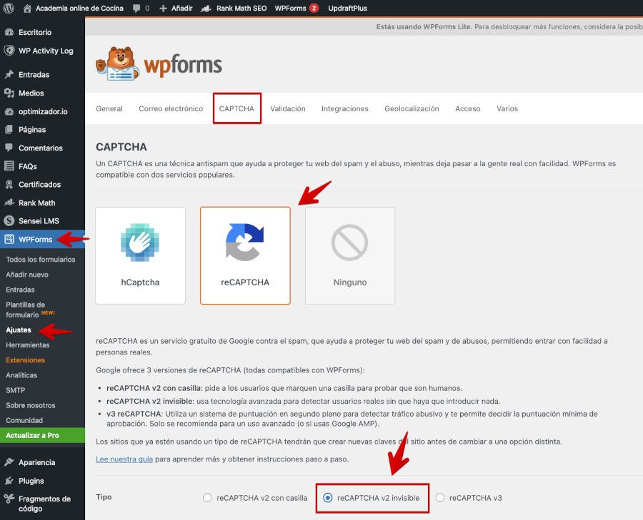 wpforms-recaptcha-v2-invisible Activar reCAPTCHA v2 invisible en WPForms